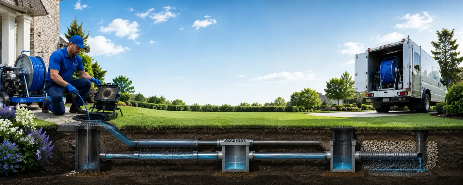 Outdoor drain cleaning information for Dunstable, MA